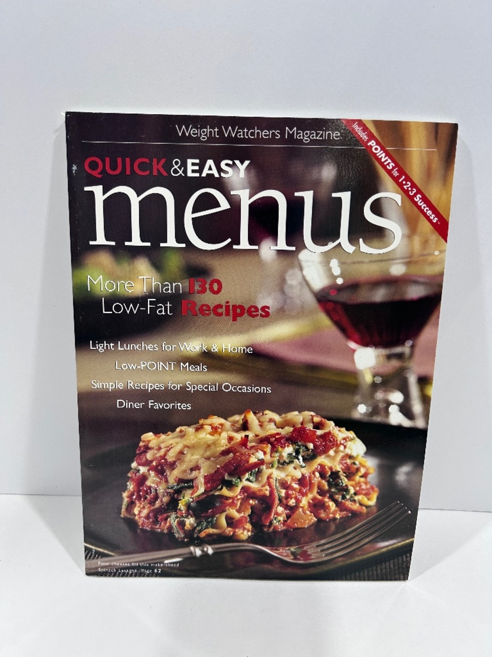 Vintage Weight Watchers Magazine -Quick Easy Menus 130 plus recipes 1990's-paper